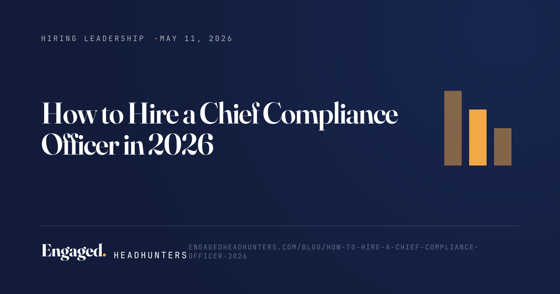 How to Hire a Chief Compliance Officer in 2026