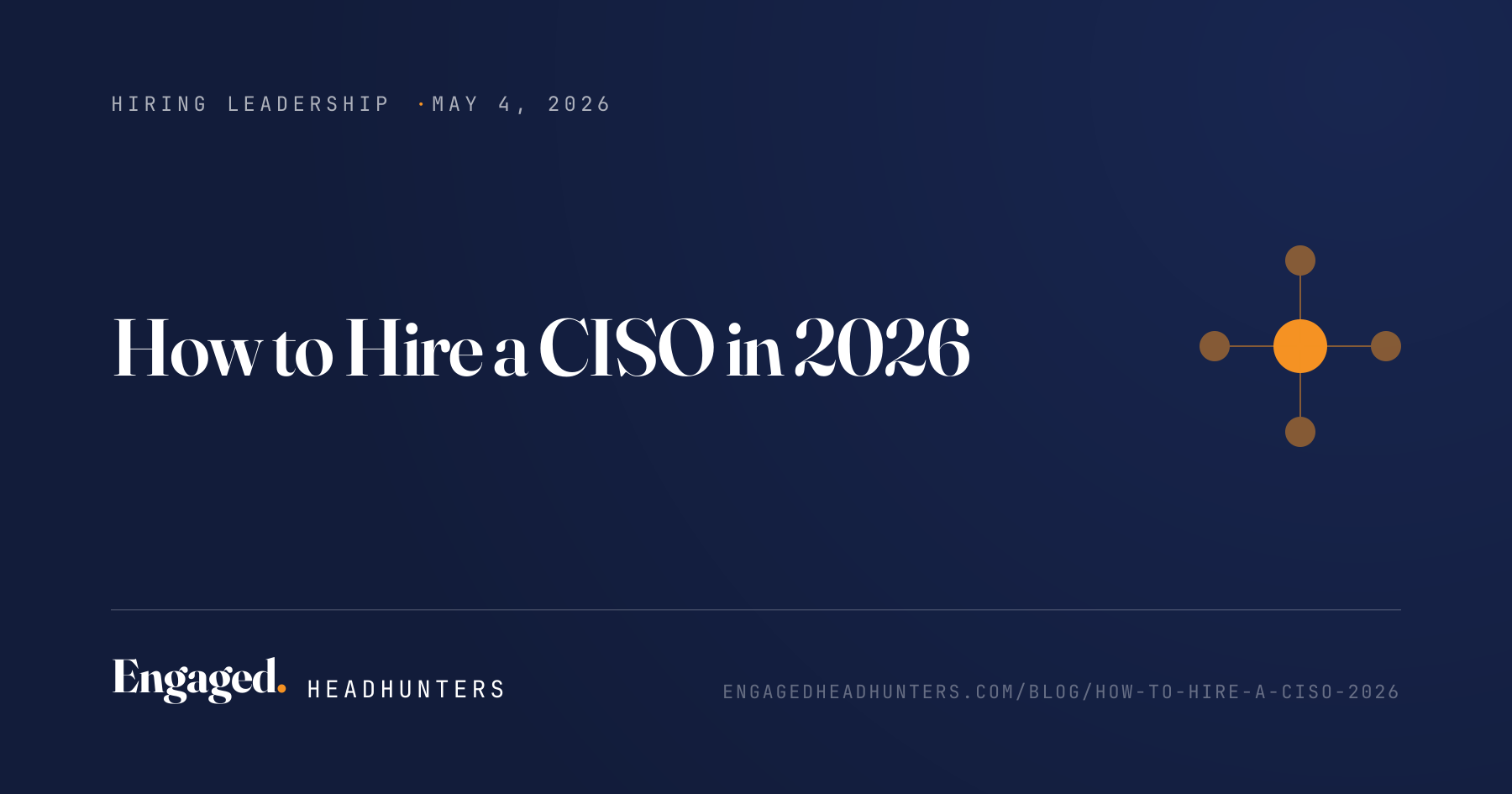 How to Hire a CISO in 2026
