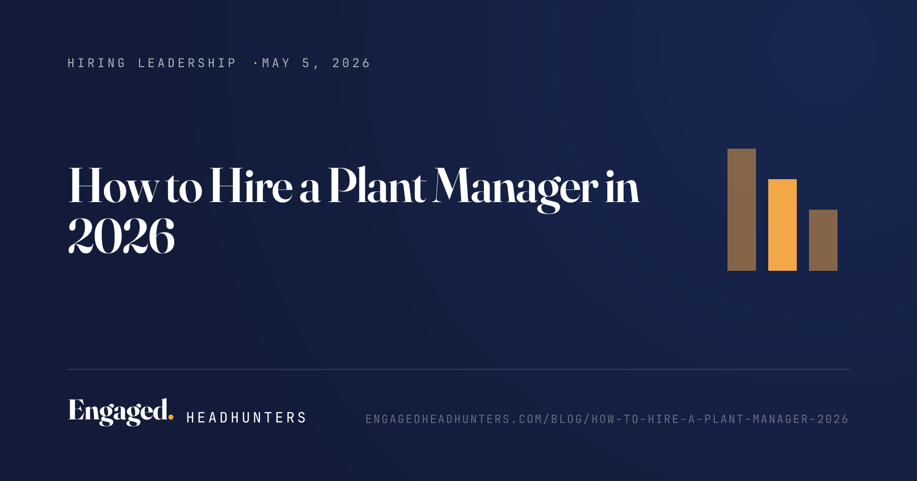 How to Hire a Plant Manager in 2026
