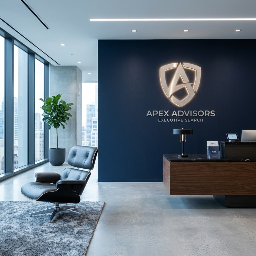 Premium executive search firm office representing specialized headhunter partnerships