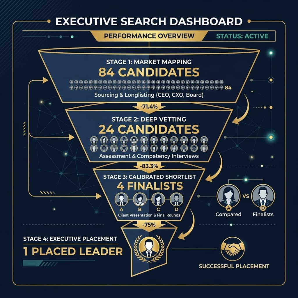 30-Day Executive Search Mapping Timeline and Talent Funnel
