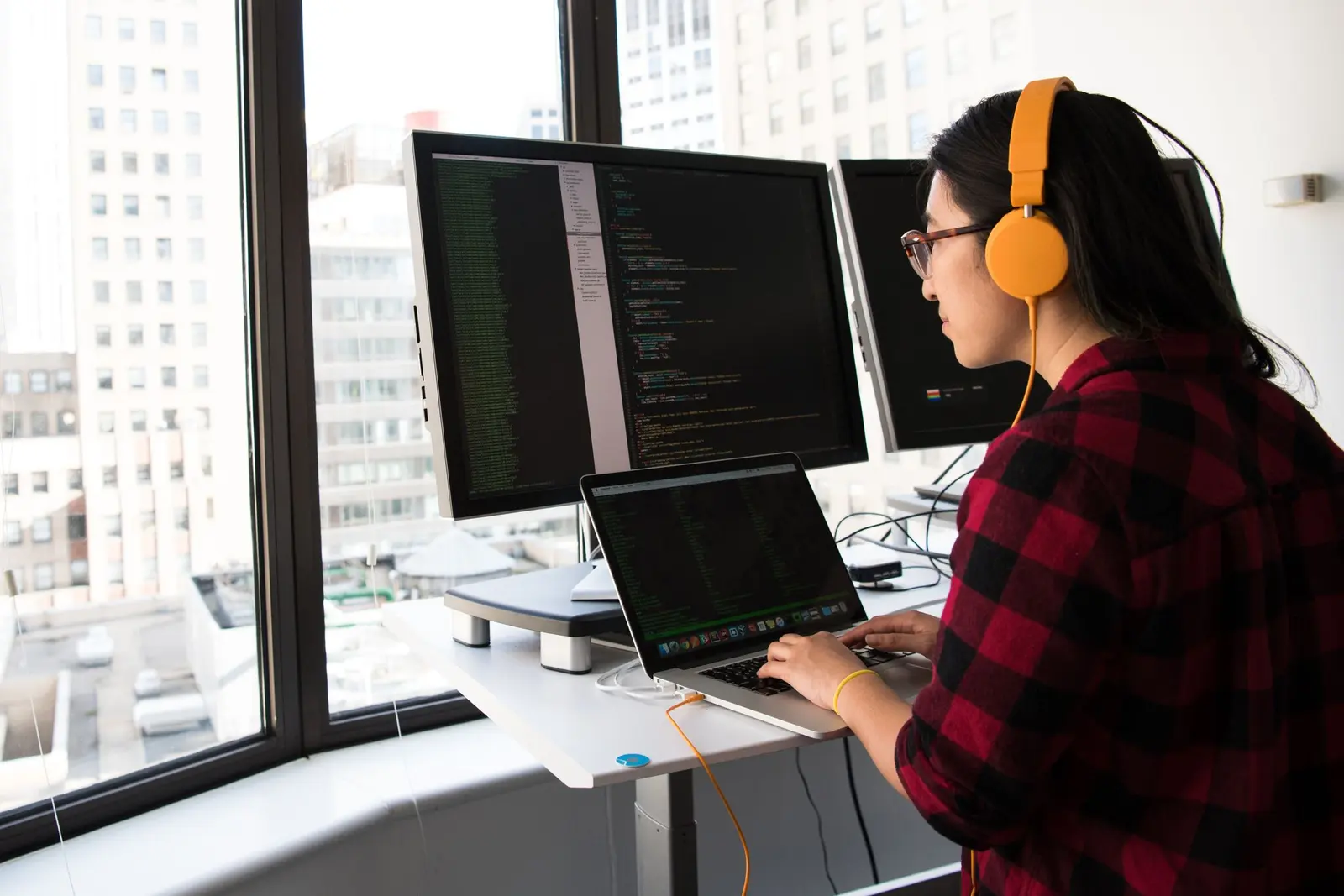 Technology leadership and engineering professionals in modern office